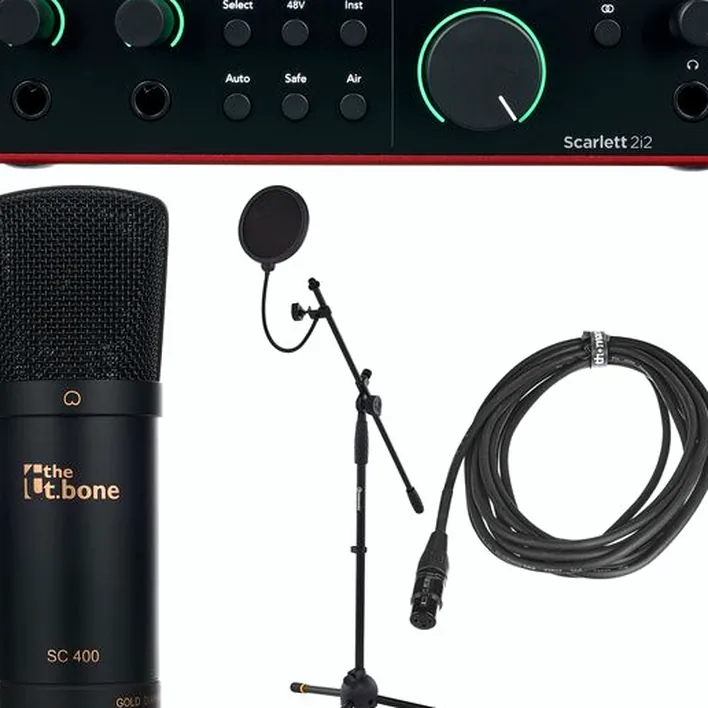 Focusrite Scarlett 2i2 4th Gen. Mic Bund