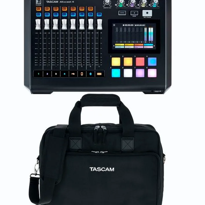 Tascam Mixcast 4 Case Bundle